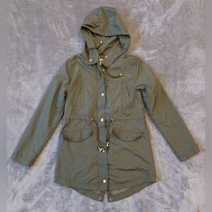 Merona Olive Colored Water-Resistant Jacket.